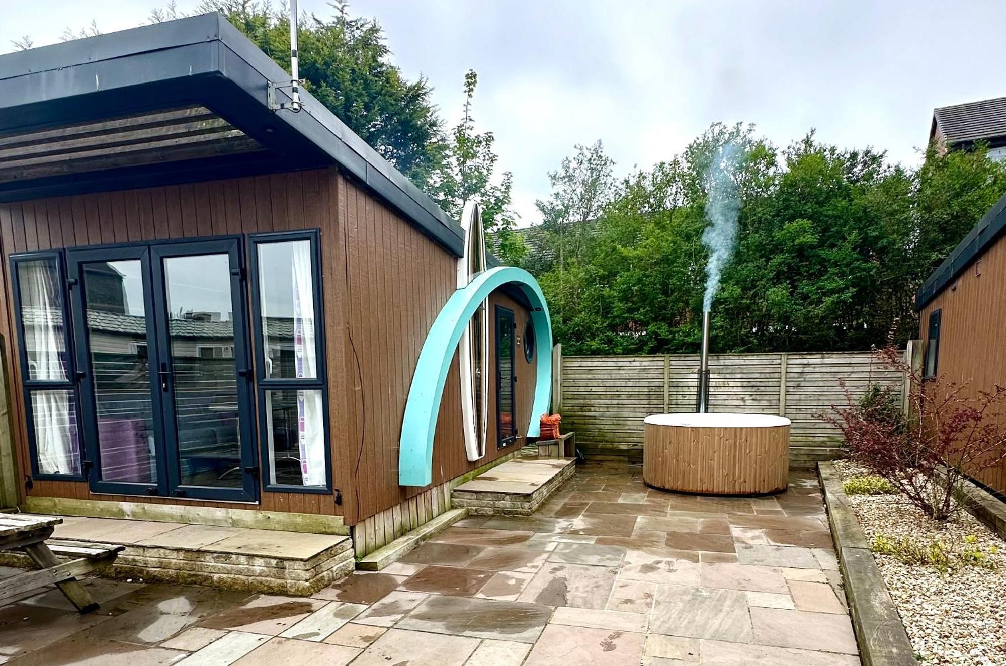 Elletson Park Wood Fired Hot Tubs, Caravans & Pods Pilling Exteriér fotografie